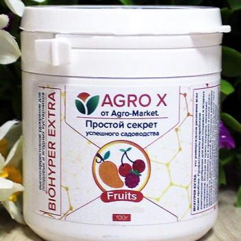 Минеральное удобрение Biohyper Extra "Для плодовых и ягодных" (Биохайпер Экстра) ТМ "Agro-X" 100г