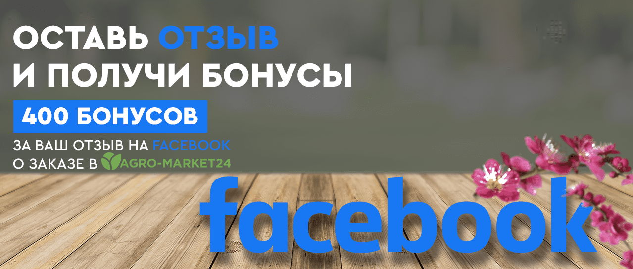 Акция: 400 бонусных рублей за отзыв в Facebook